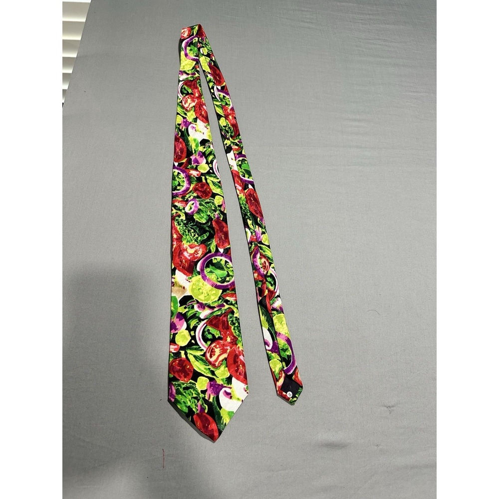 VTG Uniforms to You  Vegetable Salad Graphic‎ Novelty Necktie
